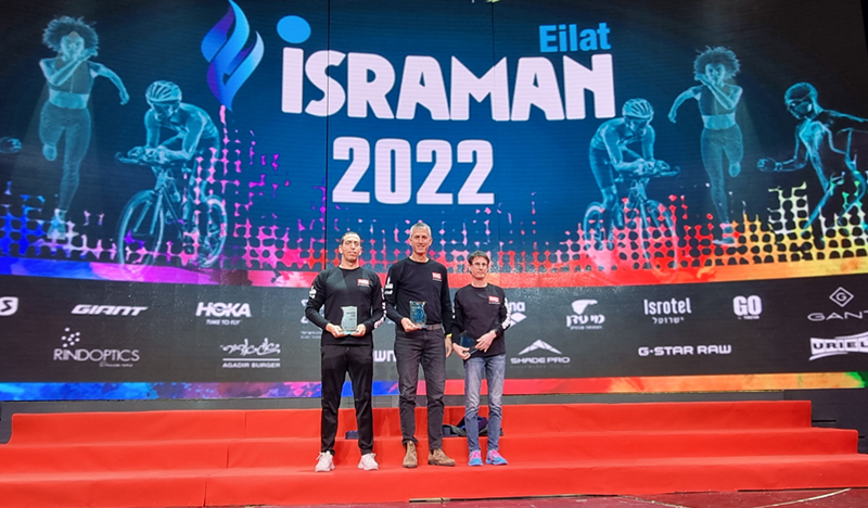 Team RAD trio at the Israman Men’s Triathlon Relay! 