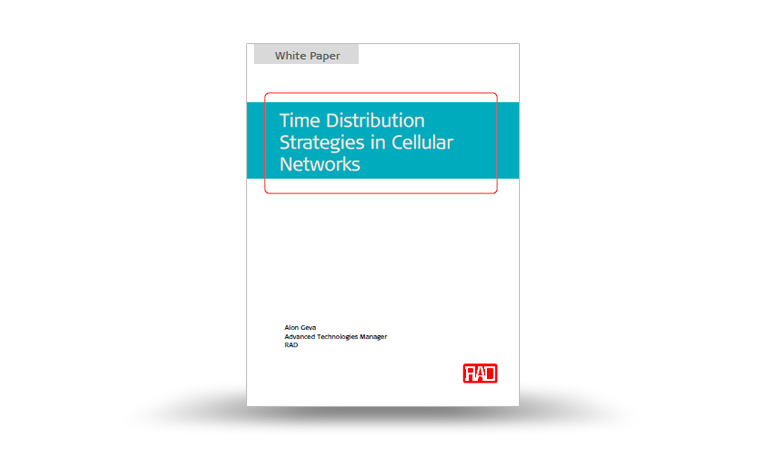 Time Distribution Strategies in Cellular Networks