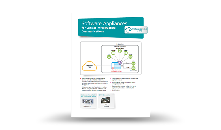 Software Appliances for Critical Infrastructure Communications