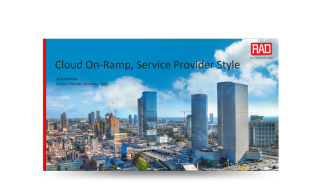 Cloud On-Ramp, Service Provider Style