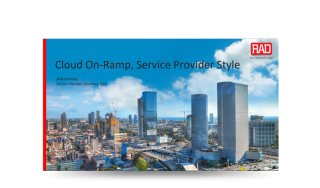 Cloud On-Ramp, Service Provider Style